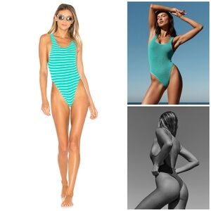 bond-eye Turquoise One-Piece Swimsuit
